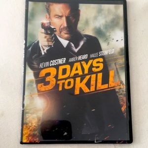 🍿 4/$20 3 Days to Kill DVD Kevin Costner Amber Heard Action Widescreen Movie